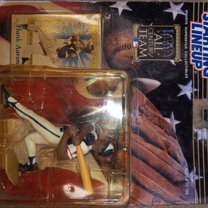 A Starting Lineup sports figure Hank Aaron